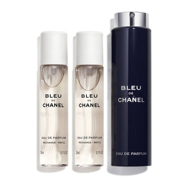 Bleu de Chanel Eau de Parfum Refillable Travel Spray (3 x 20 ml)