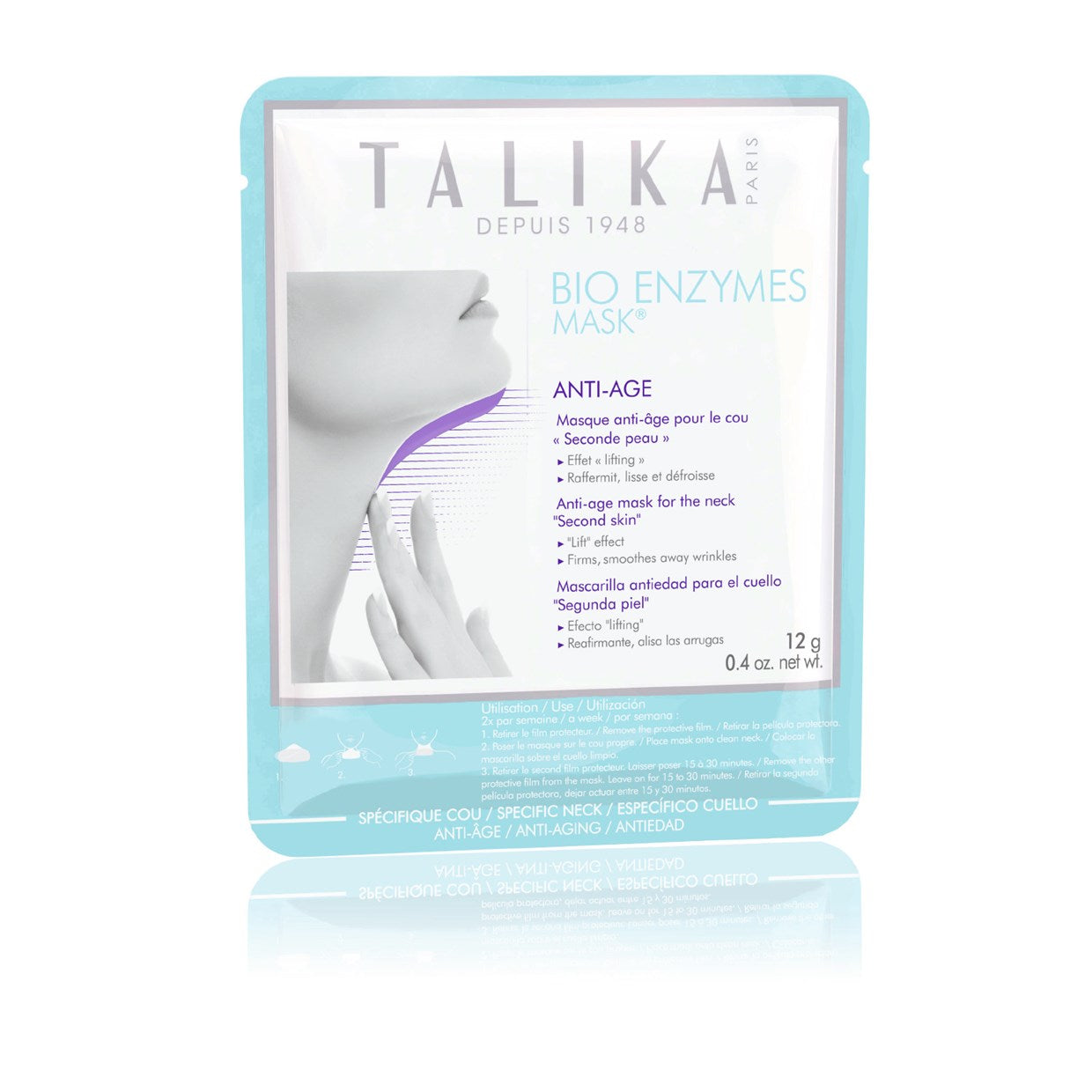 BIO ENZYMES mascarilla anti-edad cuello