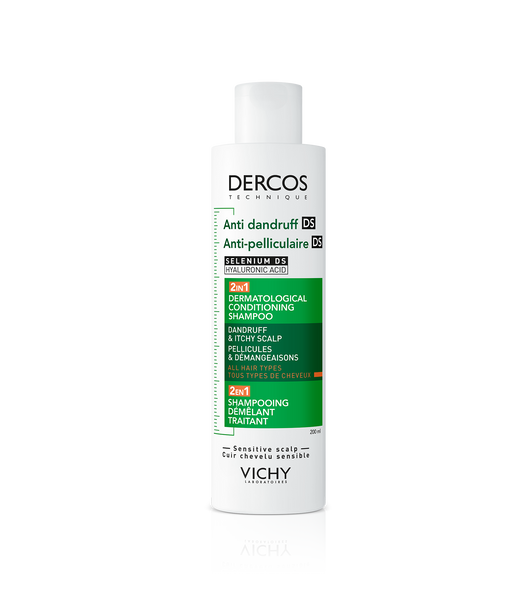 DERCOS TECHNIQUE champú acondicionador anticaspa 2 en 1