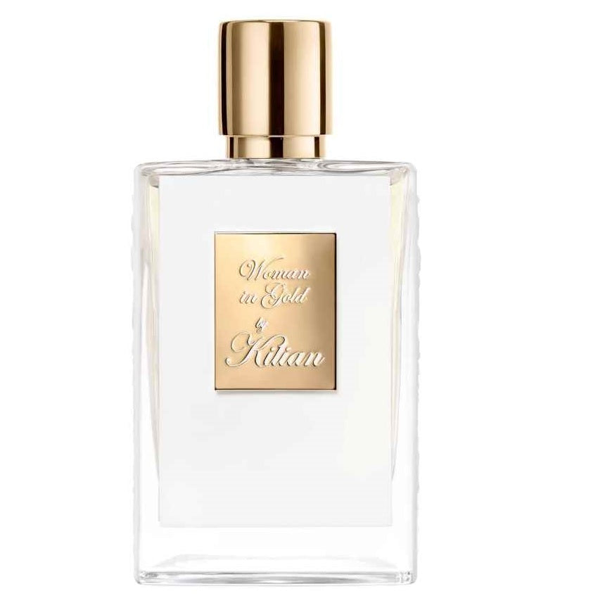 Woman in gold perfumed water