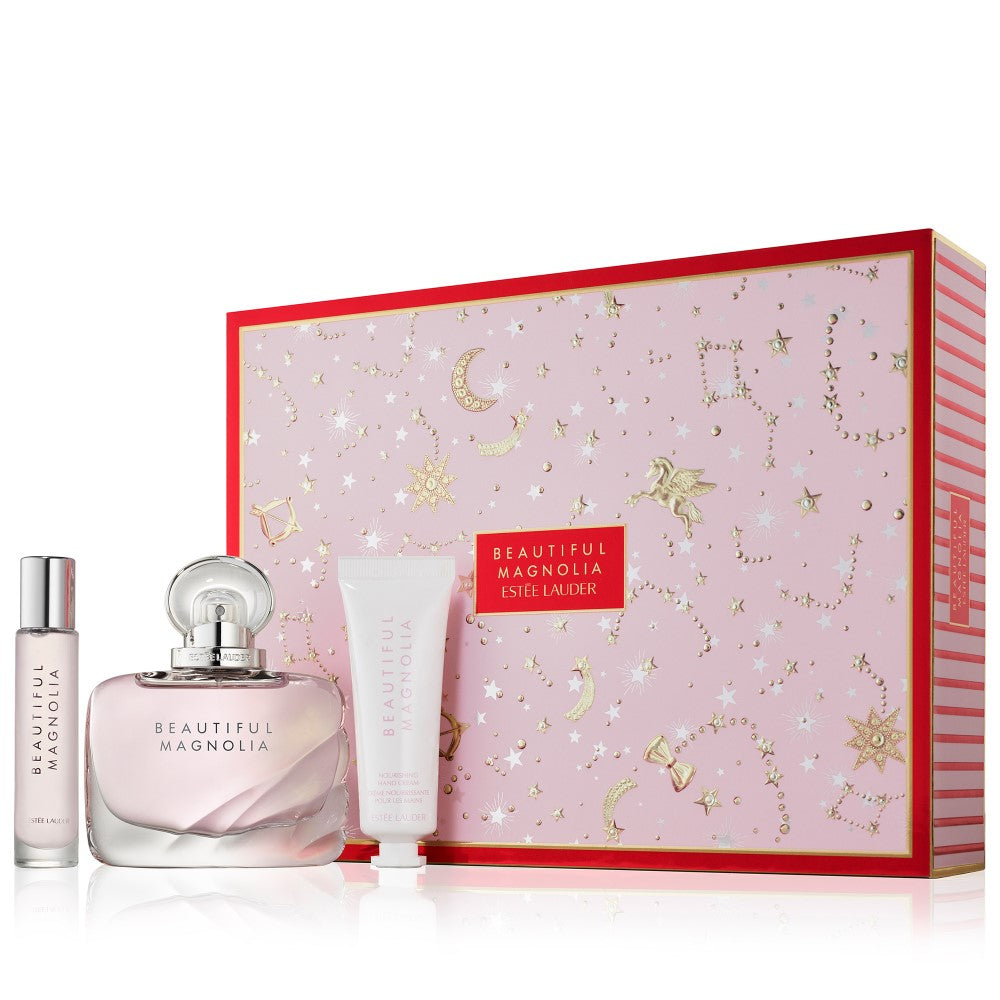 Beautiful Magnolia Set Eau de Parfum Spray 50ml + Nourishing Hand Cream 30ml + Eau de Parfum Spray 10ml