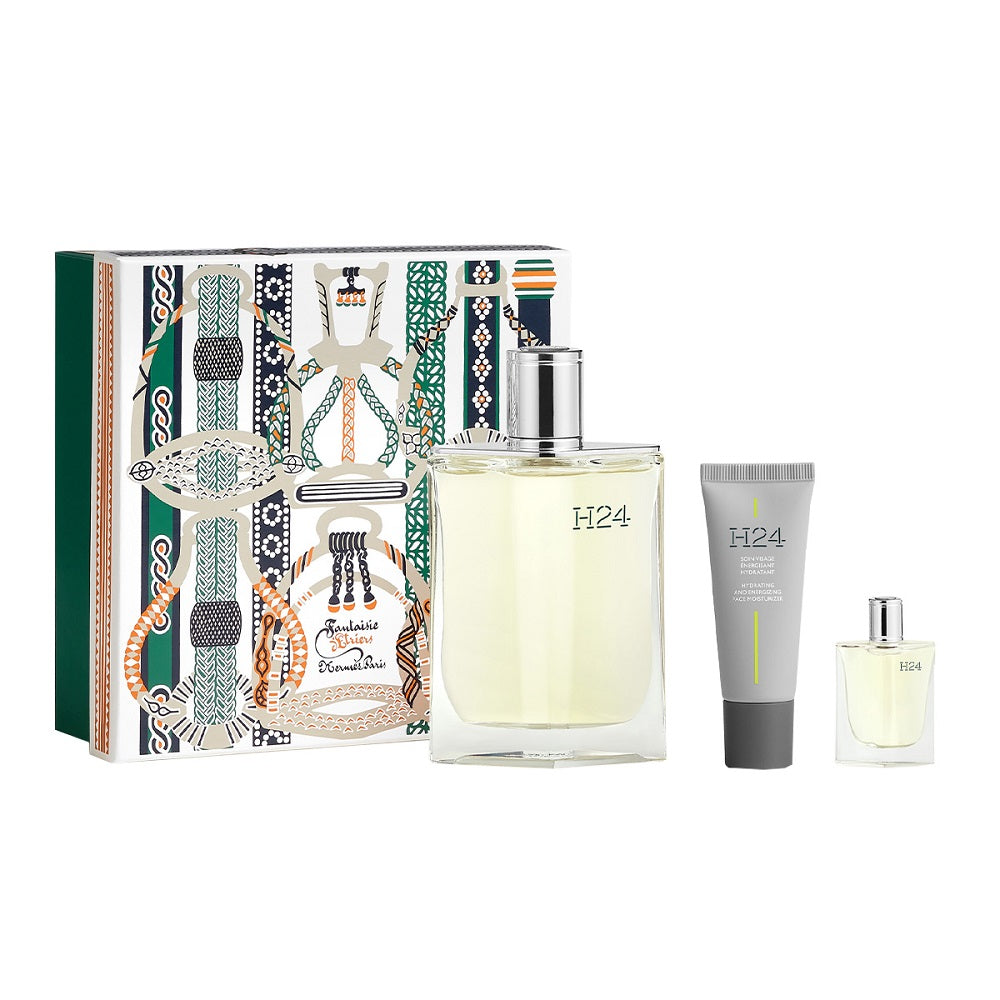 H24 set eau de toilette spray 100ml + energizing moisturizing face cream 20ml + miniature eau de toilette 5ml