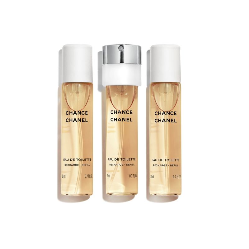 Chance Eau de Toilette Spray twist & spray 3 refills