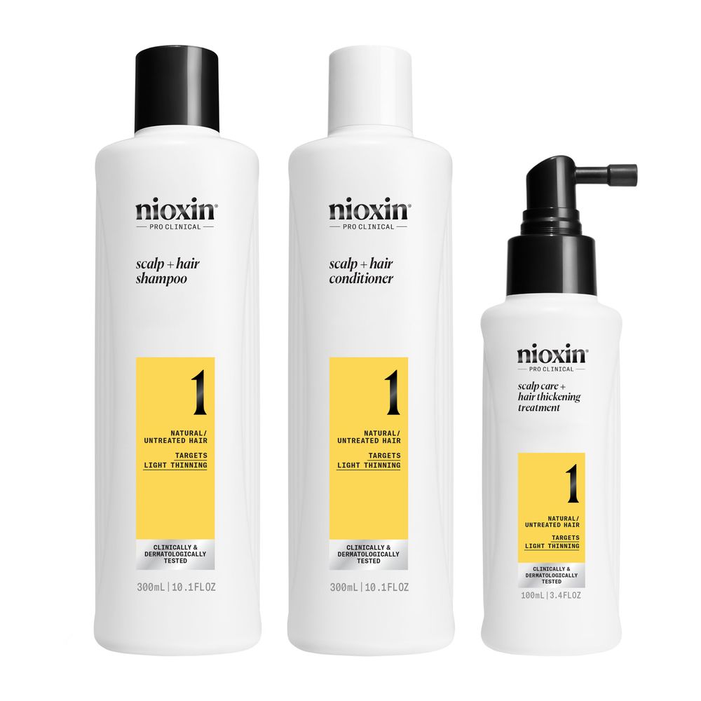 SYSTEM 1 – Kit - Treatment for Natural Hair with Mild Weakening 3 units
