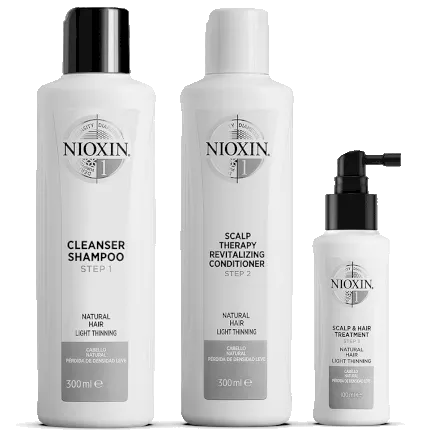 SISTEMA 1 – Kit - Tratamiento para Cabello Natural con Debilitamiento Leve